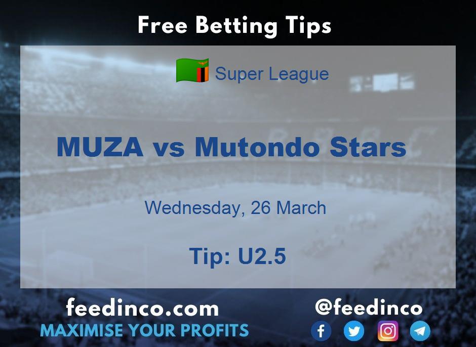 MUZA vs Mutondo Stars Prediction