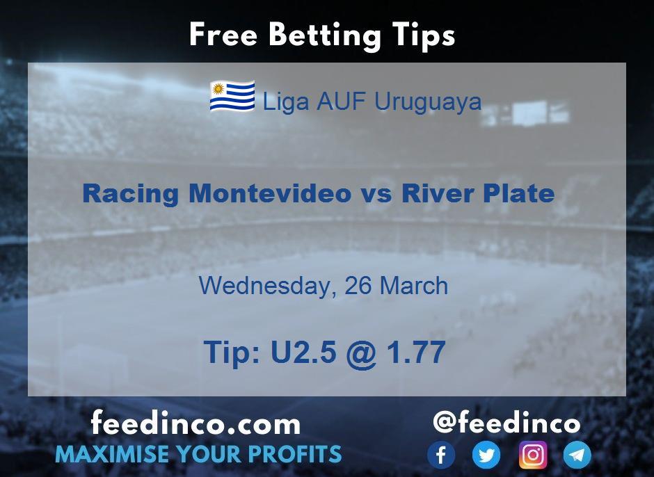 Racing Montevideo vs River Plate Prediction