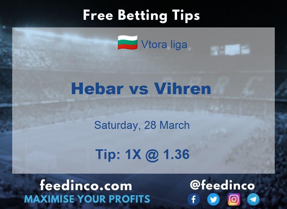 Hebar vs Vihren Prediction Hebar vs Vihren Prediction