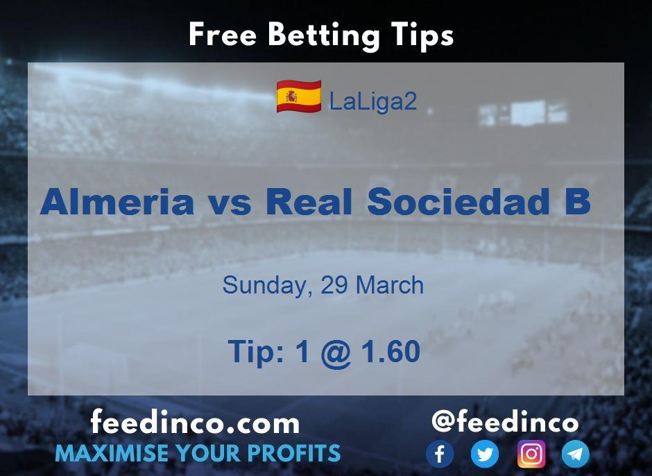 Almeria vs Real Sociedad B Prediction