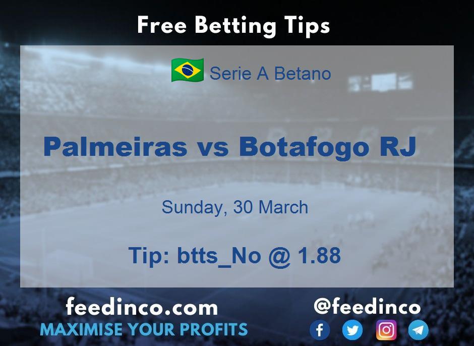 Palmeiras vs Botafogo RJ Prediction