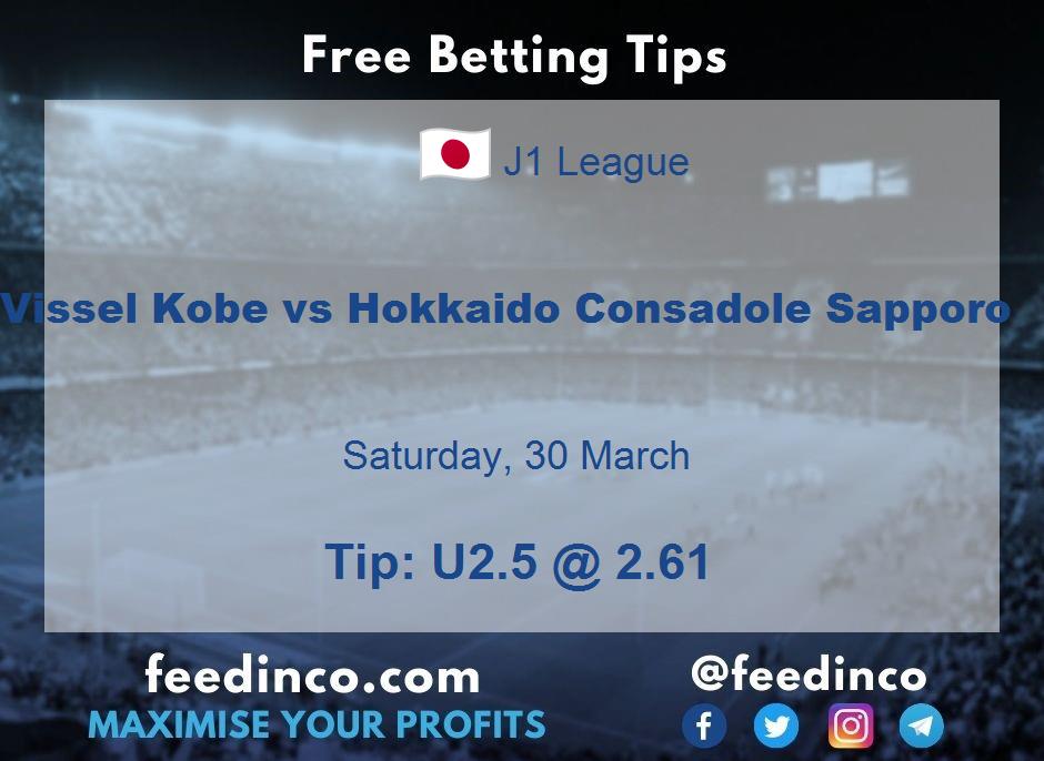 Vissel Kobe vs Hokkaido Consadole Sapporo Prediction