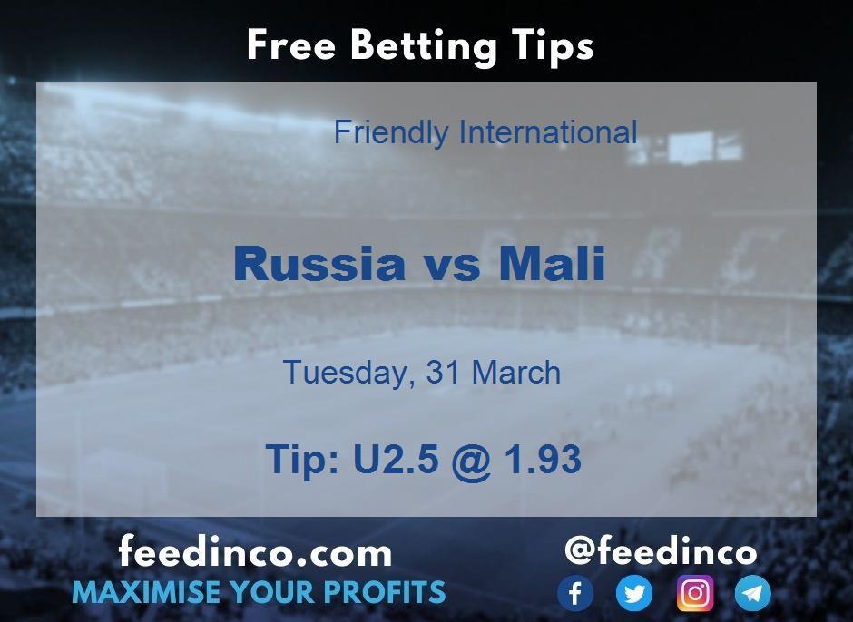 Russia vs Mali Prediction Russia vs Mali Prediction
