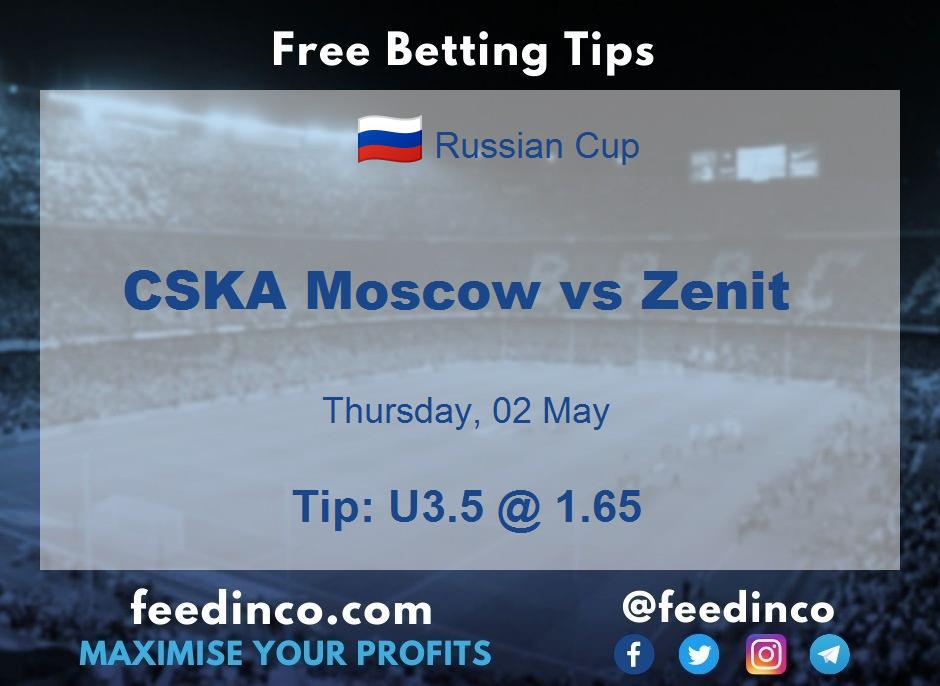 CSKA Moscow vs Zenit Prediction