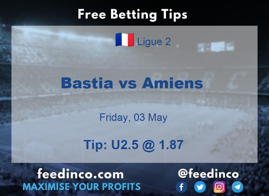 Bastia vs Amiens Prediction
