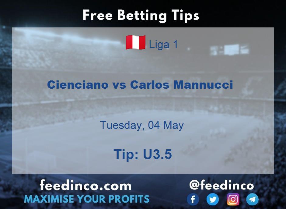 Cienciano vs Carlos Mannucci Prediction Cienciano vs Carlos Mannucci Prediction