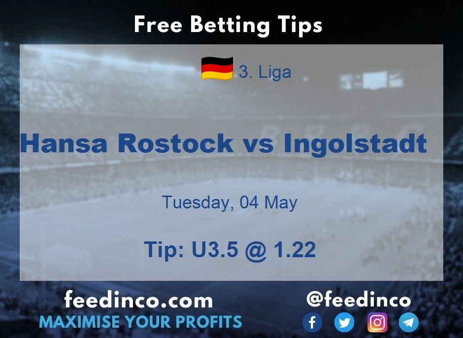 Hansa Rostock vs Ingolstadt Prediction Hansa Rostock vs Ingolstadt Prediction