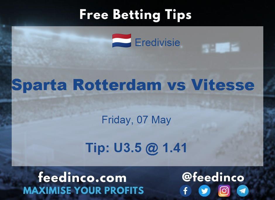 Sparta Rotterdam vs Vitesse Prediction Sparta Rotterdam vs Vitesse Prediction