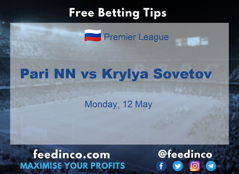 Pari NN vs Krylya Sovetov Prediction Pari NN vs Krylya Sovetov Prediction