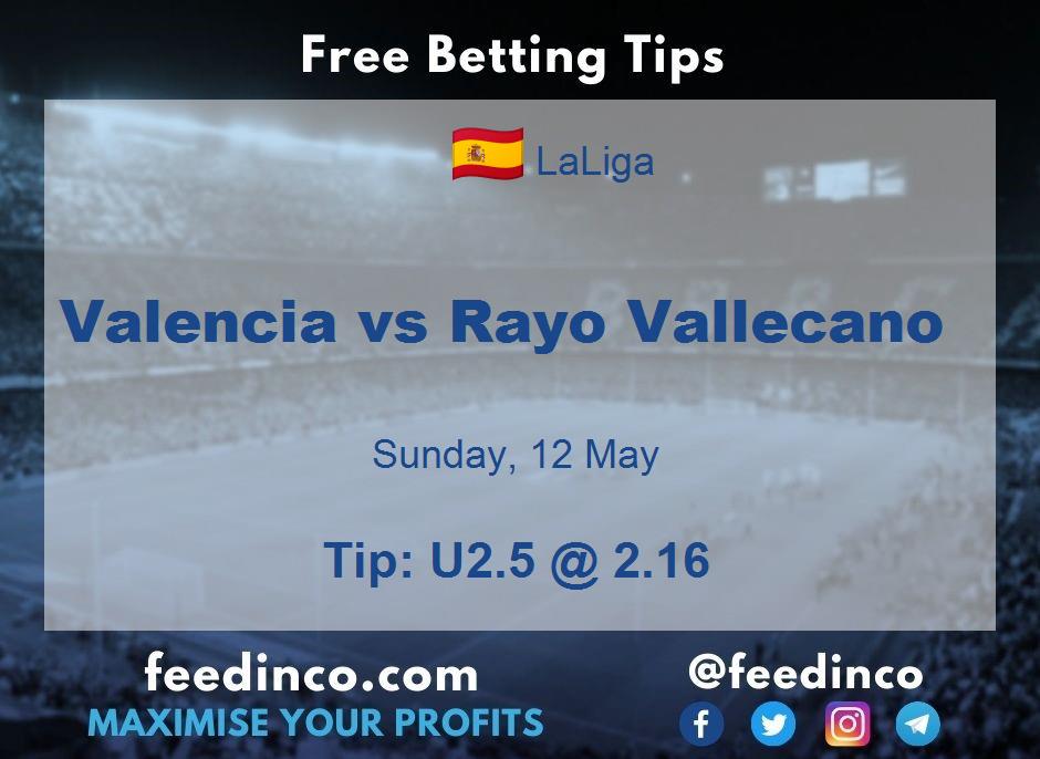Valencia vs Rayo Vallecano Prediction