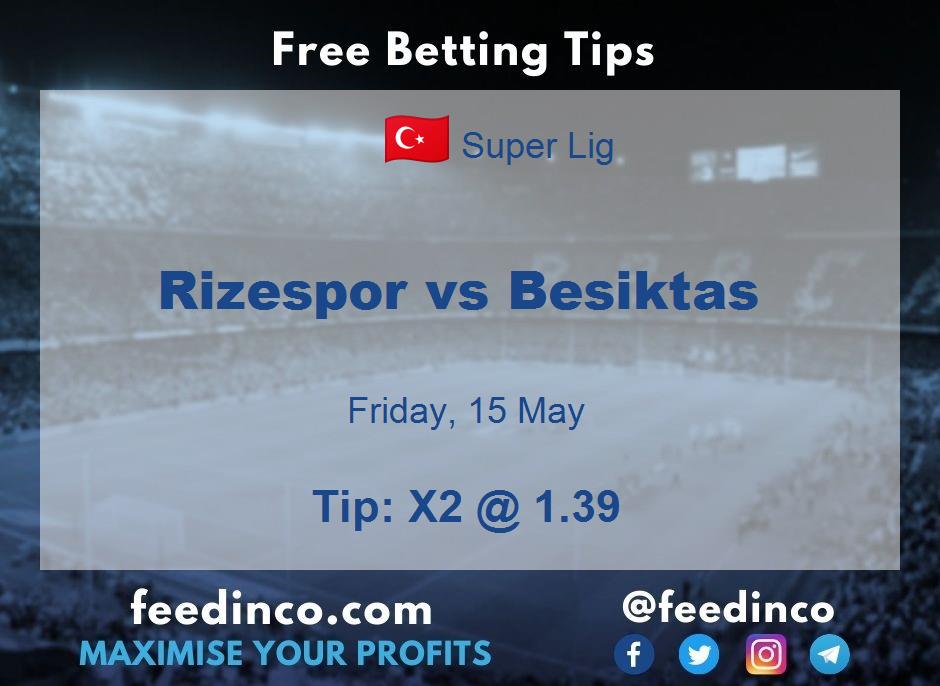 Rizespor vs Besiktas Prediction