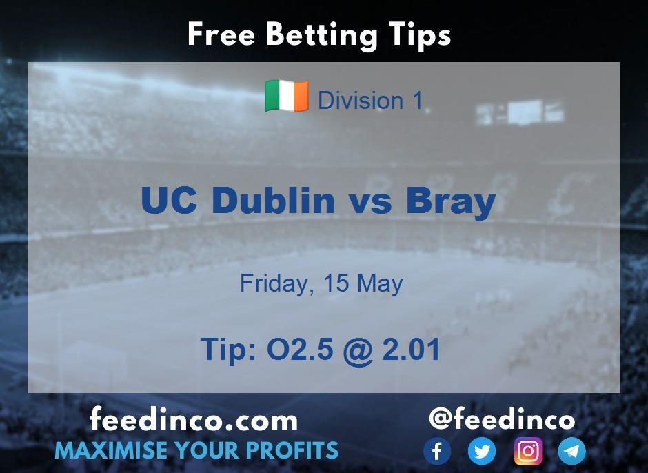 UC Dublin vs Bray Prediction