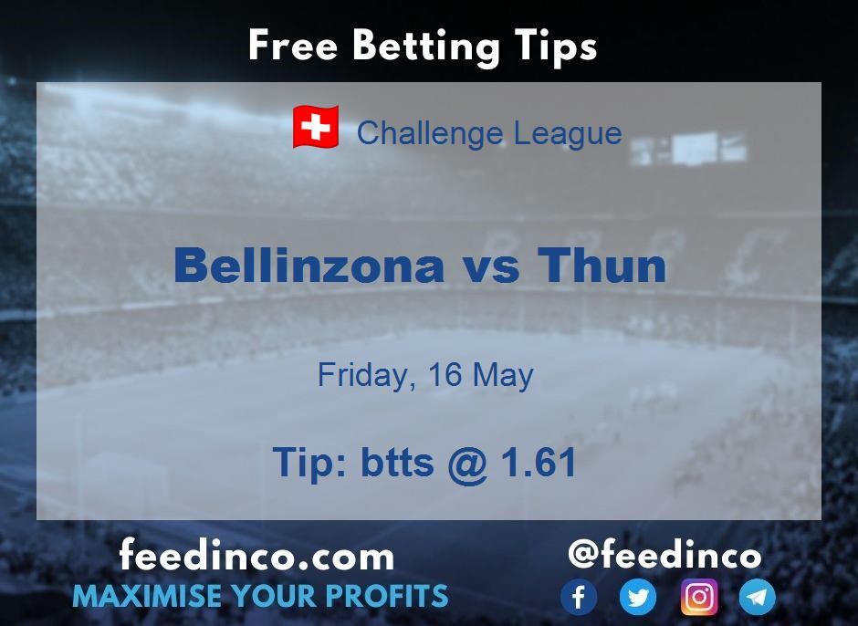 Bellinzona vs Thun Prediction Bellinzona vs Thun Prediction