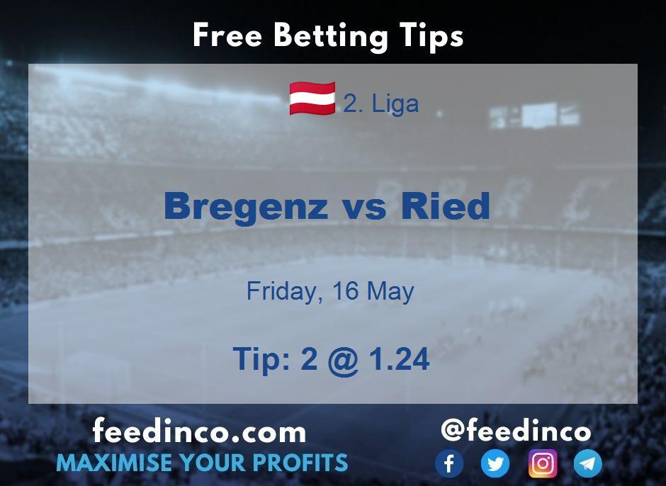 Bregenz vs Ried Prediction Bregenz vs Ried Prediction