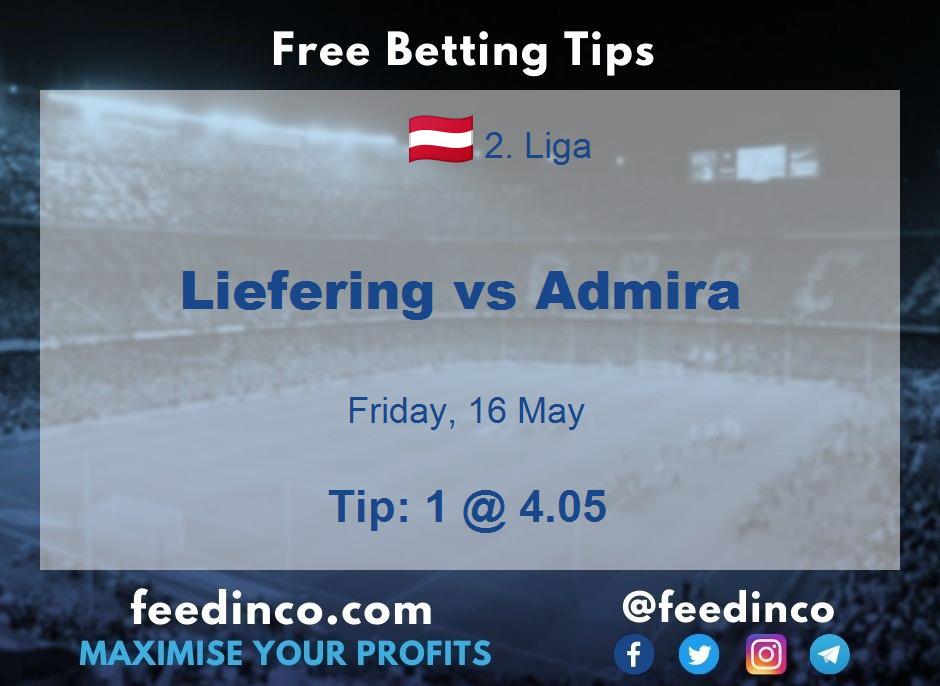 Liefering vs Admira Prediction Liefering vs Admira Prediction