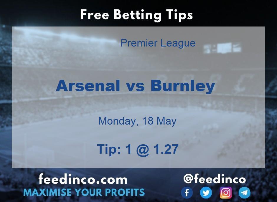 Arsenal vs Burnley Prediction