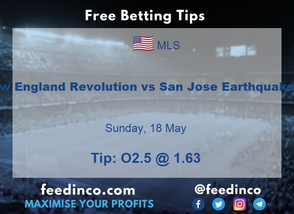New England Revolution vs San Jose Earthquakes Prediction New England Revolution vs San Jose Earthquakes Prediction
