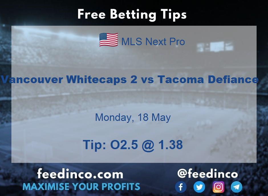 Vancouver Whitecaps 2 vs Tacoma Defiance Prediction