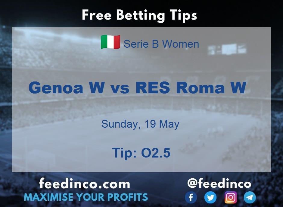 Genoa W vs RES Roma W Prediction