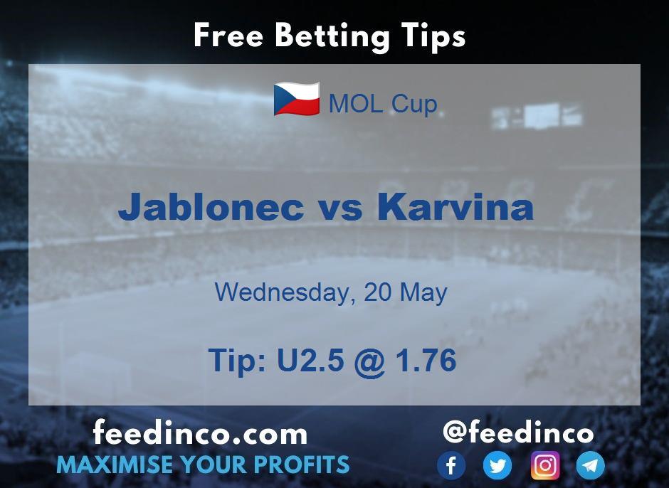 Jablonec vs Karvina Prediction