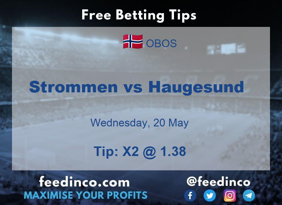 Strommen vs Haugesund Prediction Strommen vs Haugesund Prediction