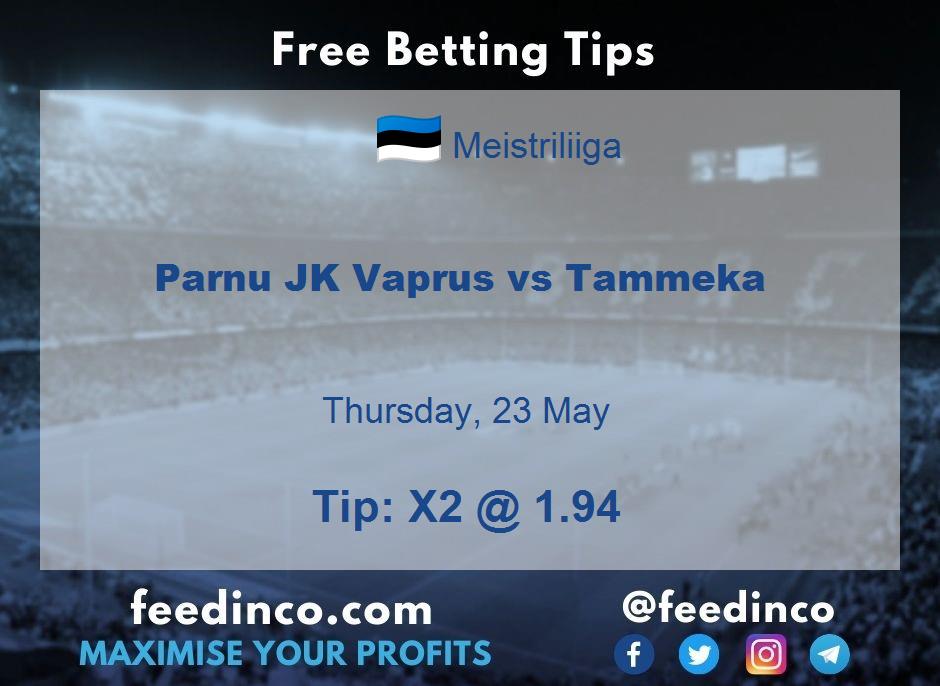 Parnu JK Vaprus vs Tammeka Prediction