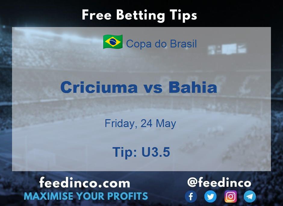 Criciuma vs Bahia Prediction