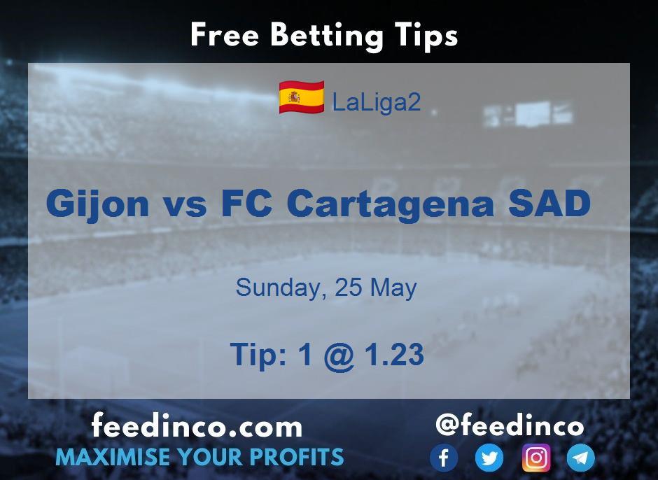Gijon vs FC Cartagena SAD Prediction Gijon vs FC Cartagena SAD Prediction