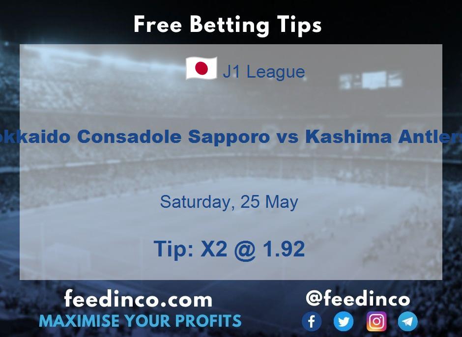 Hokkaido Consadole Sapporo vs Kashima Antlers Prediction