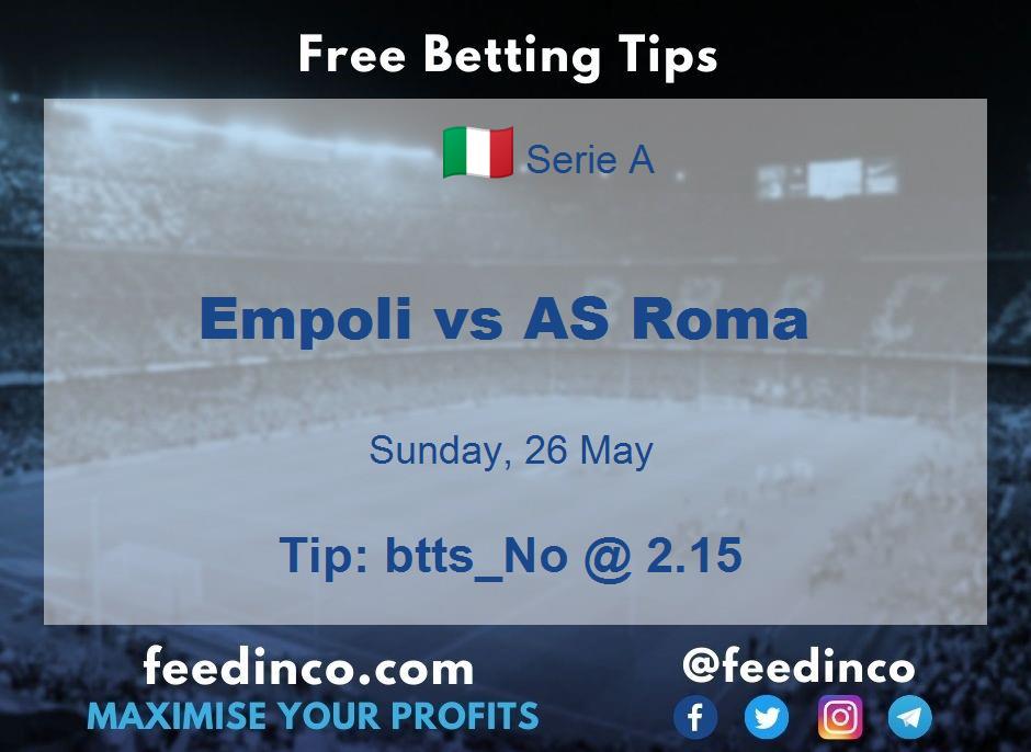 Empoli vs AS Roma Prediction