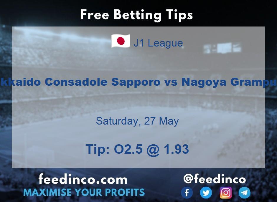 Hokkaido Consadole Sapporo vs Nagoya Grampus Prediction Hokkaido Consadole Sapporo vs Nagoya Grampus Prediction