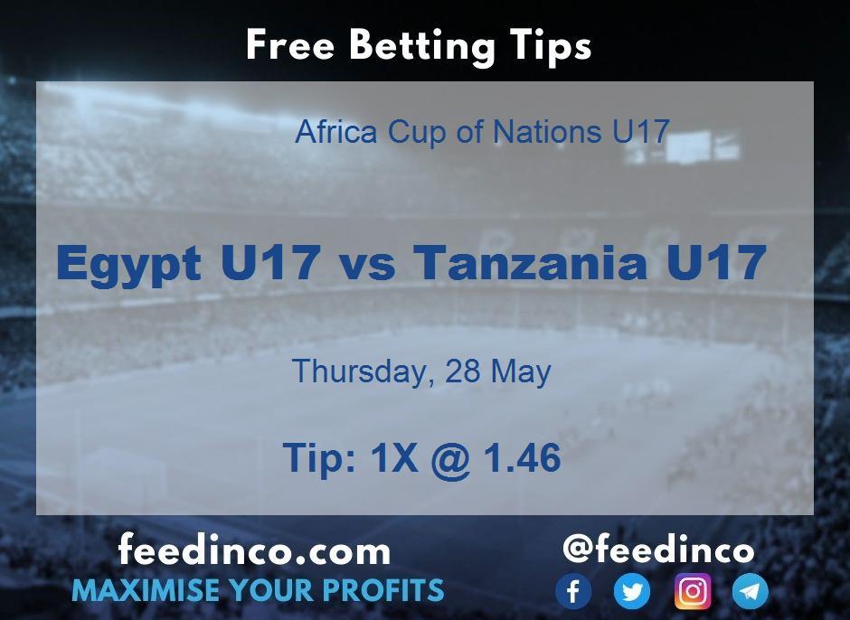 Egypt U17 vs Tanzania U17 Prediction Egypt U17 vs Tanzania U17 Prediction
