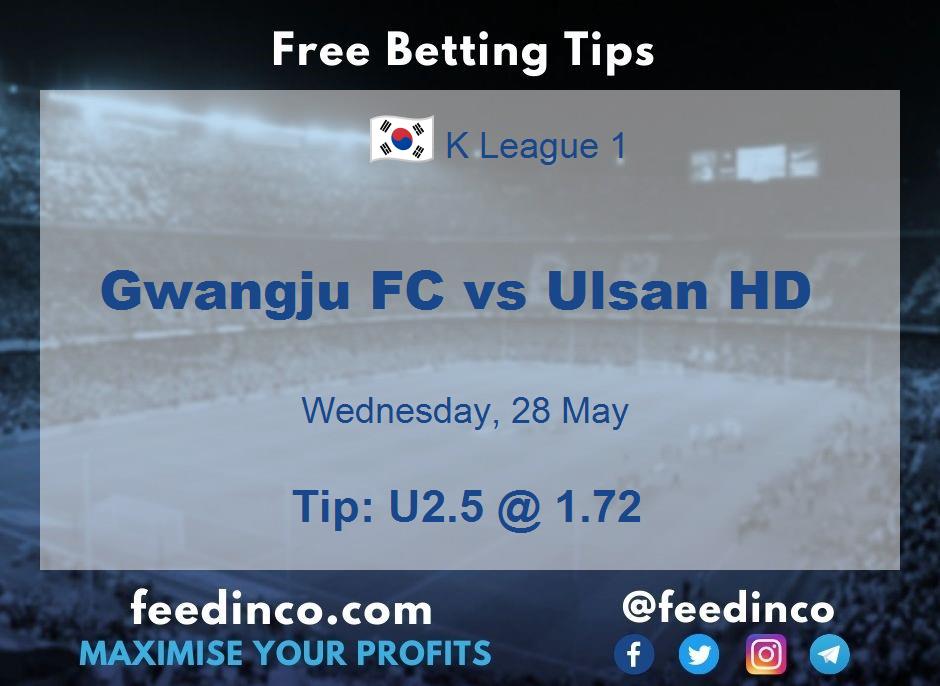 Gwangju FC vs Ulsan HD Prediction Gwangju FC vs Ulsan HD Prediction