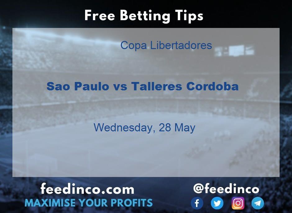 Sao Paulo vs Talleres Cordoba Prediction Sao Paulo vs Talleres Cordoba Prediction