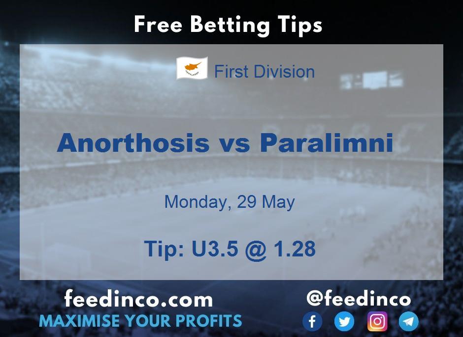 Anorthosis vs Paralimni Prediction Anorthosis vs Paralimni Prediction