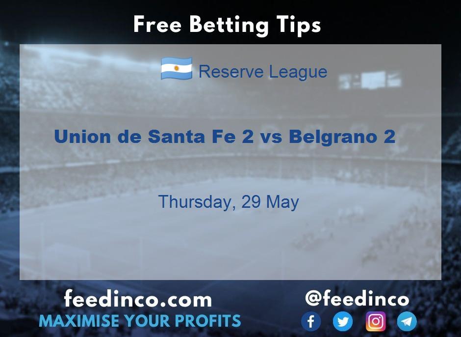 Union de Santa Fe 2 vs Belgrano 2 Prediction Union de Santa Fe 2 vs Belgrano 2 Prediction