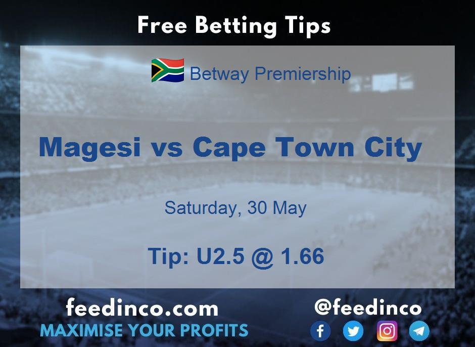 Magesi vs Cape Town City Prediction Magesi vs Cape Town City Prediction
