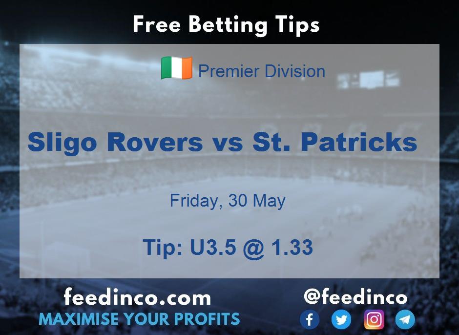 Sligo Rovers vs St. Patricks Prediction Sligo Rovers vs St. Patricks Prediction