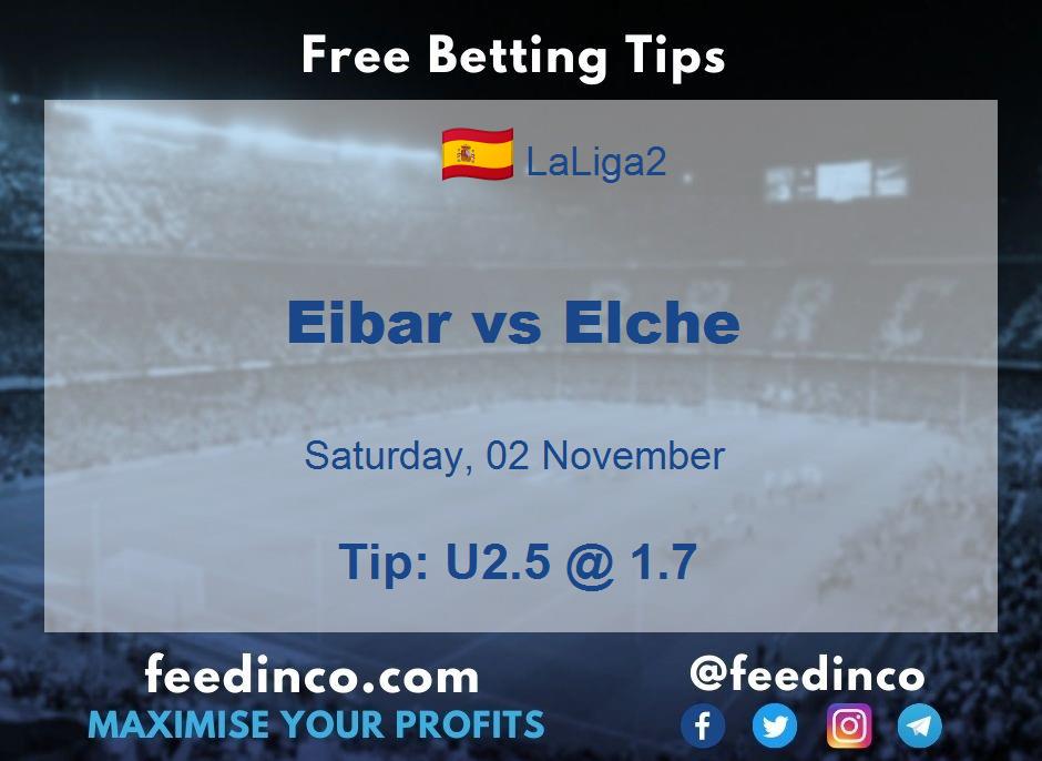 Eibar vs Elche Prediction