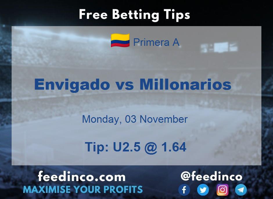 Envigado vs Millonarios Prediction