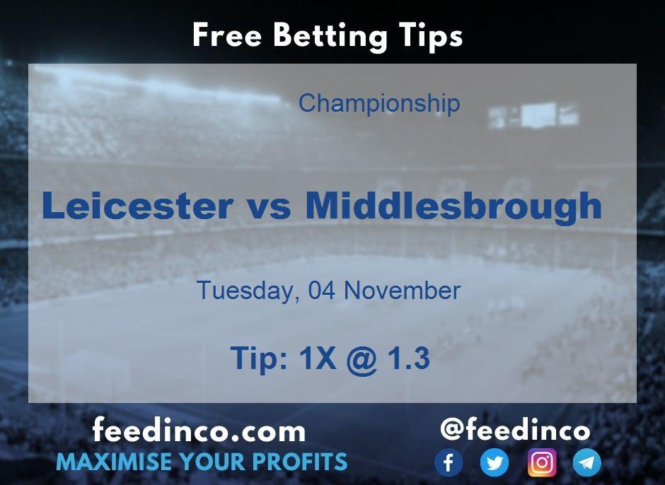 Leicester vs Middlesbrough Prediction Leicester vs Middlesbrough Prediction