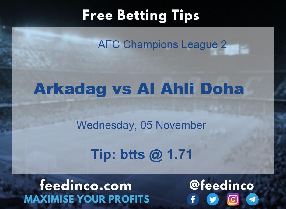 Arkadag vs Al Ahli Doha Prediction Arkadag vs Al Ahli Doha Prediction