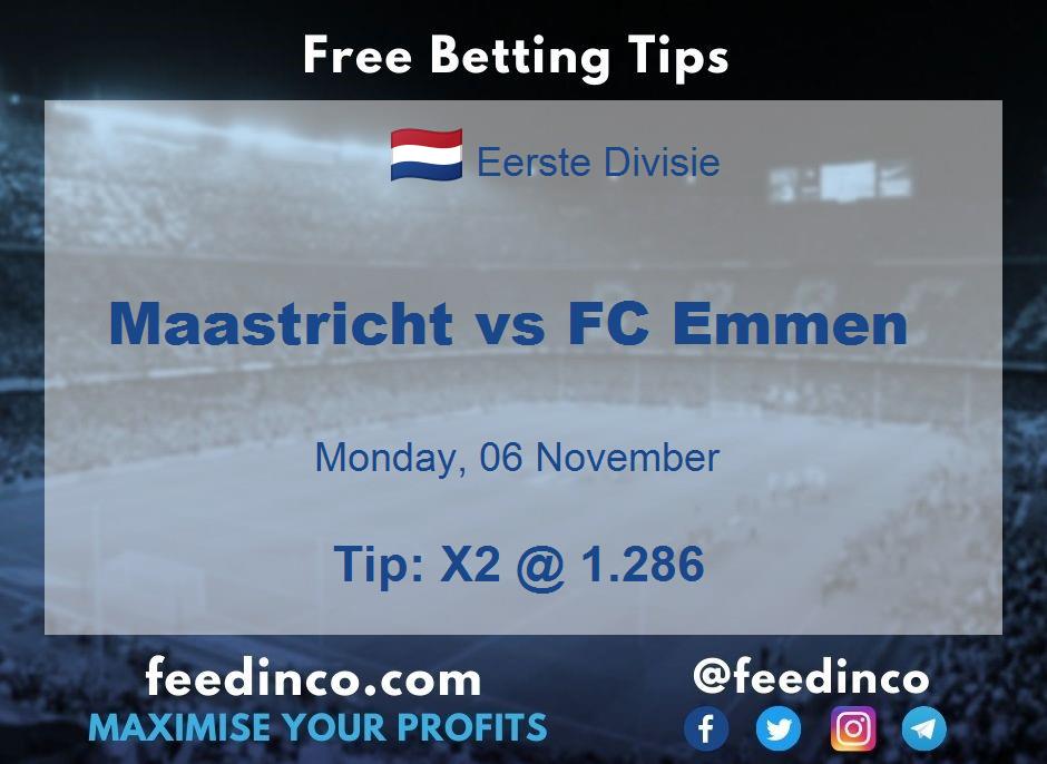 Maastricht vs FC Emmen Prediction