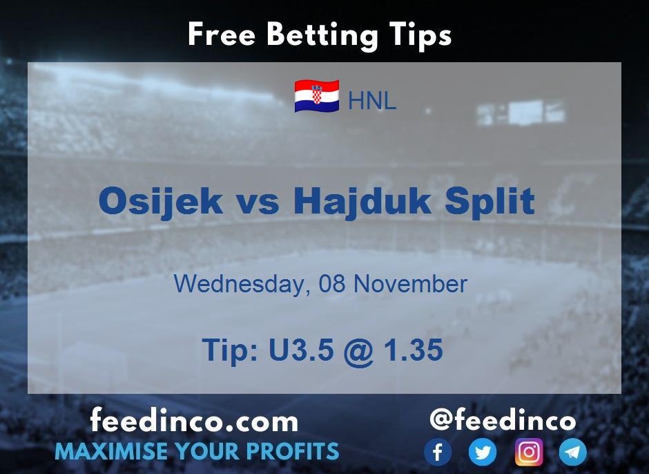Osijek vs Hajduk Split Prediction