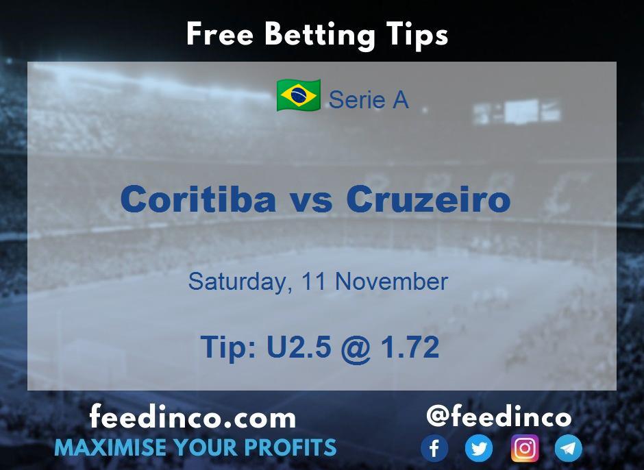 Coritiba vs Cruzeiro Prediction