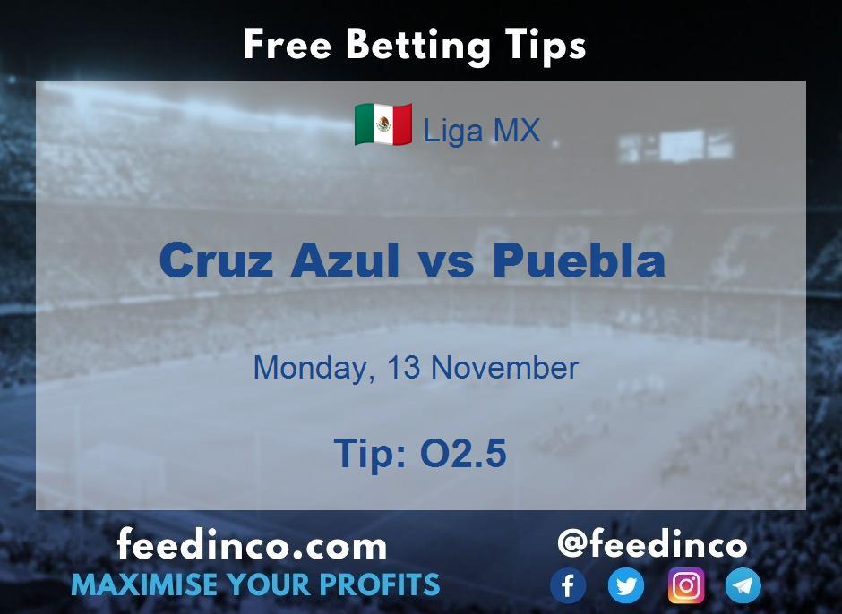Cruz Azul vs Puebla Prediction