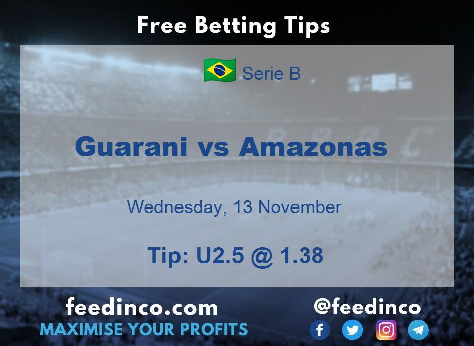 Guarani vs Amazonas Prediction