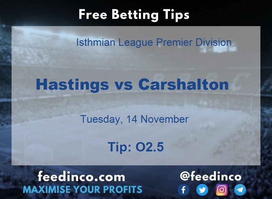 Hastings vs Carshalton Prediction