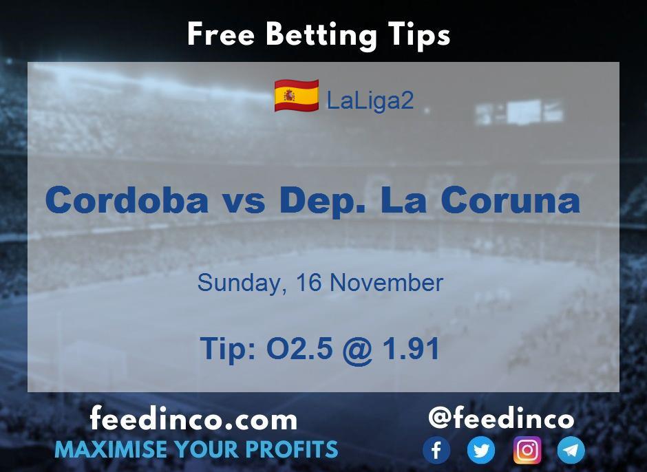 Cordoba vs Dep. La Coruna Prediction