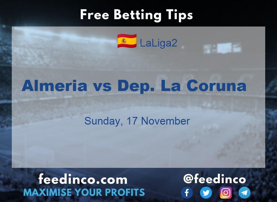 Almeria vs Dep. La Coruna Prediction